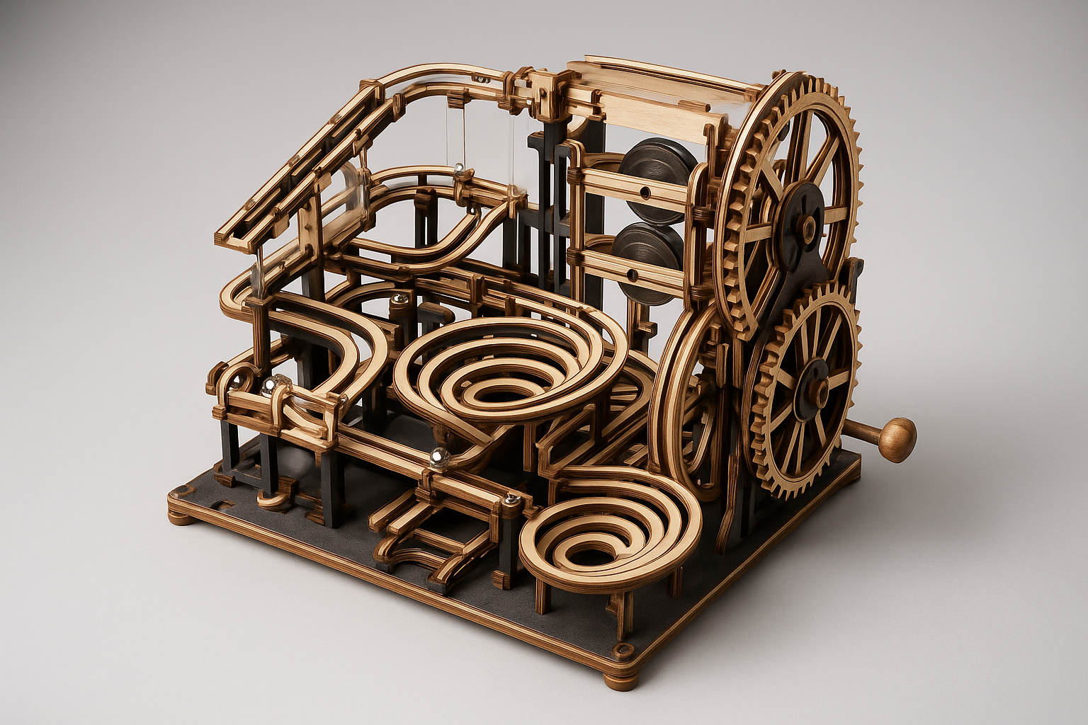 ROKR® Night City – Parcours à Billes Mécanique 3D – Modèle Futuriste