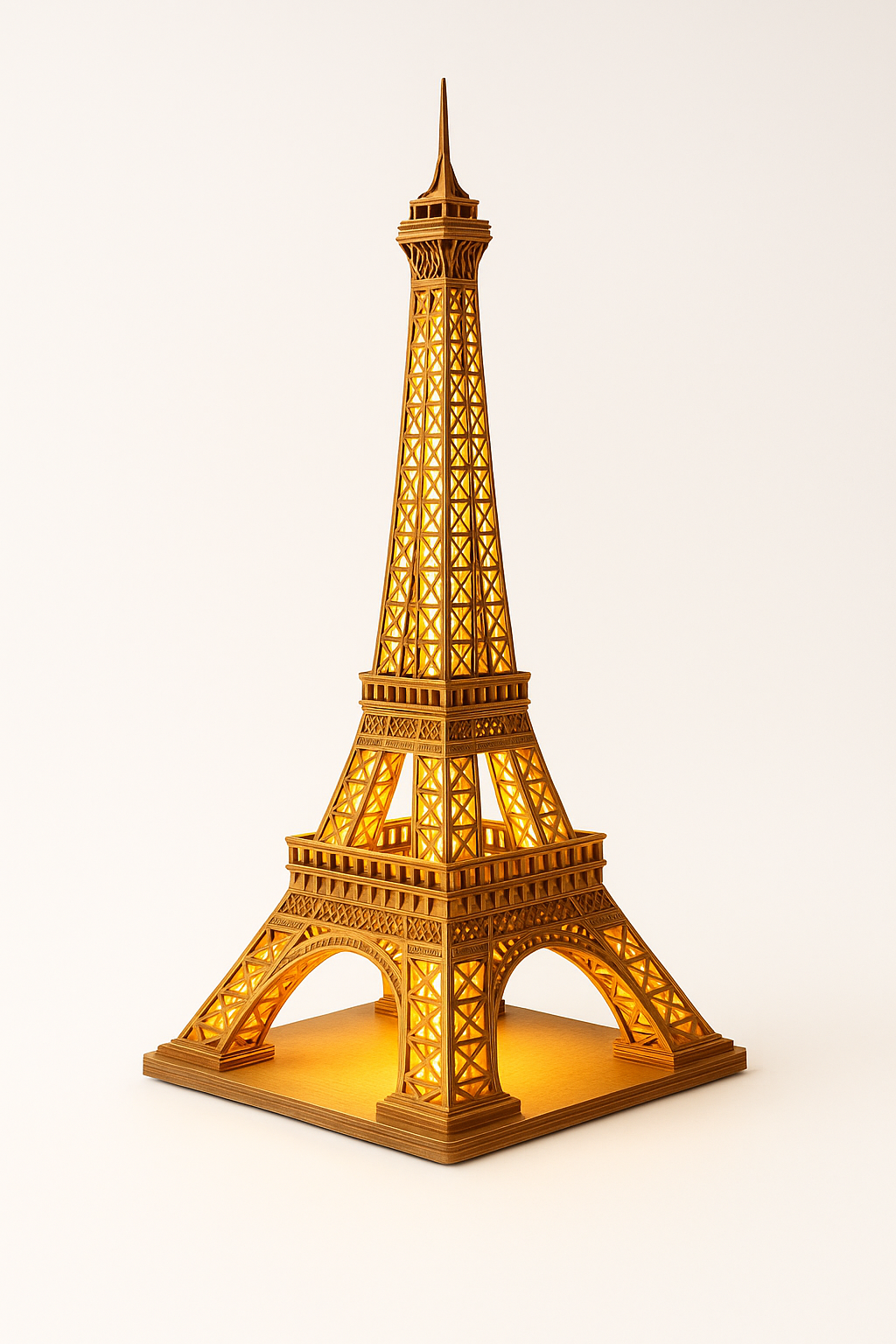 Tour Eiffel Lumineuse 53cm – Puzzle 3D en Bois ROBOTIME® – Édition “Nuit Parisienne” – Cadeau Premium